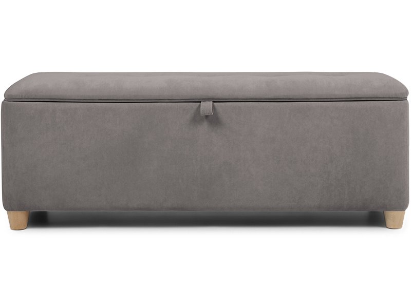 Банкетка Эдин Велюр Серый