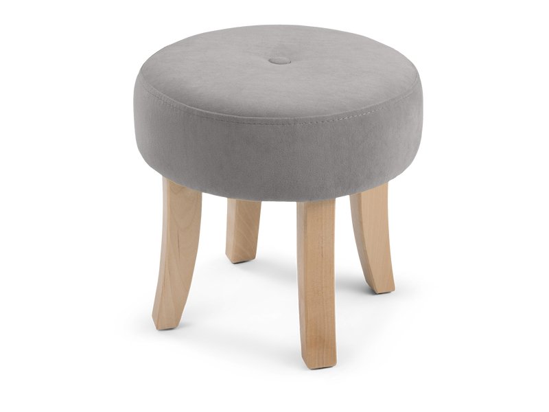 Пуф Дадли Велюр Серый