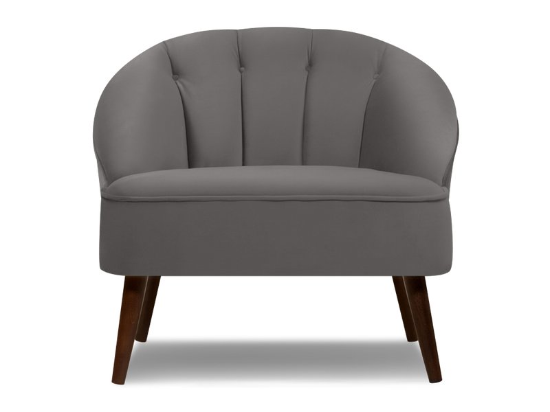 Кресло Мона Велюр Серый